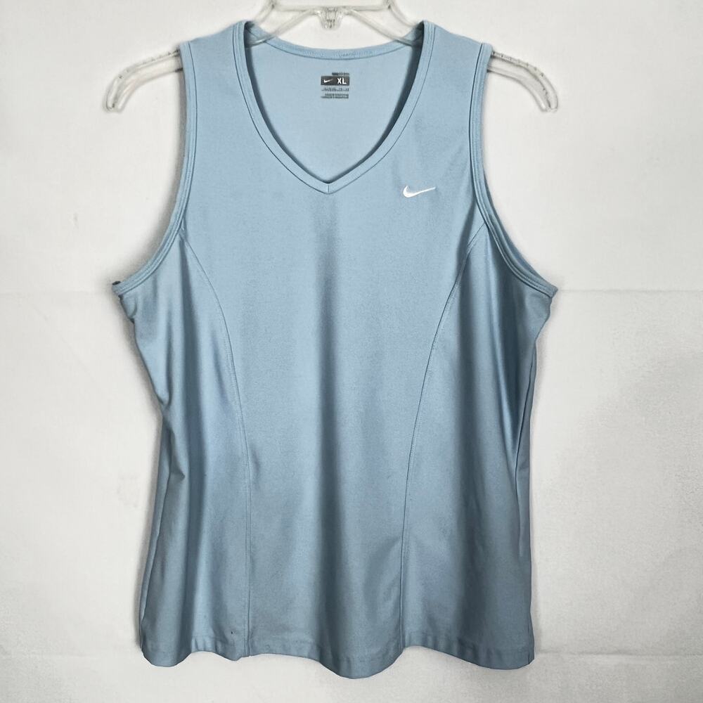Nike Girls Just Do It Activewear Blue Tops Size XL